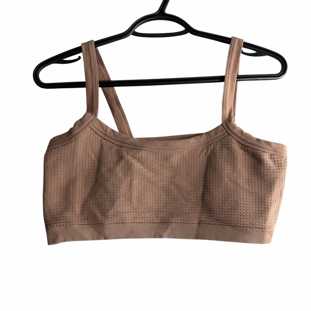 Seamless Light Brown Everyday Comfort Bralette/ Crop Top